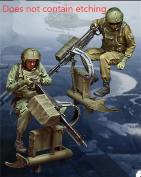 1:35 fundido em resina soldados 2 a Guerra do Vietnã, o Exército dos EUA metralhadoras não pintada (não incluindo gravuras)