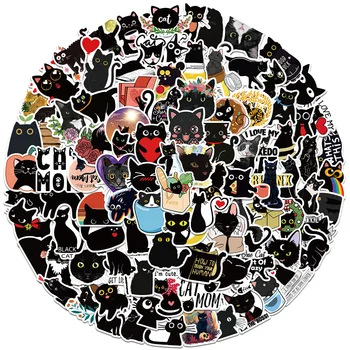 10/30/50/100Pcs Bonito dos desenhos animados Gato de Estimação Impermeável Adesivos Graffiti Decalques Crianças Brinquedo DIY Diário de Scrapbook Telefone Portátil Moto Adesivo