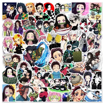 10/30/50PCS Anime Demon Slayer Kimetsu Não Yaiba Adesivos Impermeáveis Bagagem Skate Bonito DIY Legal Graffiti dos desenhos animados Etiqueta da