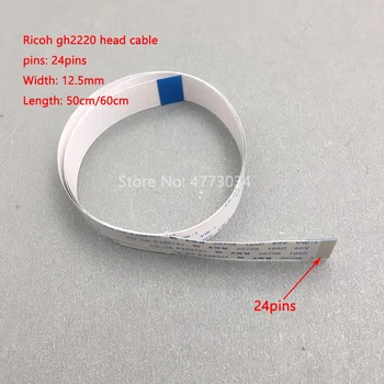 10PCS cabeça de Impressão cabo para Ricoh GH2220 cabeça de impressão UV, Impressora de mesa FFC flex cabos de dados 24pins 24p 50cm 60cm de peças de reposição