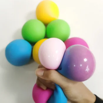 1pc Aperte Bola de Stress Bolas de Alívio de tensão Crianças Favores Alterar as Cores Molinho Stressball Criança Brinquedos