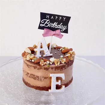 1Pc Cute Happy Birthday Cake Topper para o 1º Aniversário da Menina/Menino Bolo Toppers Crianças Festa de chá de Bebê Decorações de Ferramentas