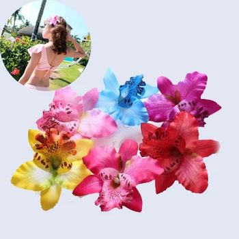 1Pcs Boho Mulheres Grampos Tailândia Orquídea, Flor Grampos de Cabelo de DIY feito a mão Presilhas Menina Acessórios de Cabelo de Praia, Decoração de Casamento