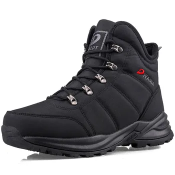 2023 Novos Homens Botas de Lã Quente Botas de Neve dos Homens de Moda Botas de Inverno antiderrapante Impermeável Caminhadas Sapatos de Inverno Homens Ankle Boots