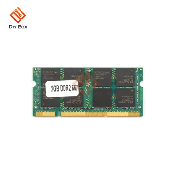 2GB DDR2 200PIN 667MHZ PC2-5300 so-DIMM para computador Portátil Notebook de Memória de Canal Duplo Duplo-lado 16chips Superior Quqlity