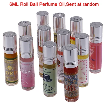 6ML Rolar No Perfume Mulheres Homens o Óleo da Fragrância de Água Perfumada Rolar da Bola, o Óleo de Perfume Aleatório Enviar