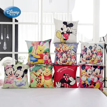 A Disney dos desenhos animados do Minnie do Mickey de Princesa Decorativos/nap fronhas Tampa Pillowsham Capa de Almofada para as Crianças 45x45cm