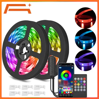 A iluminação de Tira CONDUZIDA, App de Controle ,sincronização de Música,RGB Luzes de Tira com a Mudança da Cor de SMD 5050 Iluminação Regulável PARA para o Lar