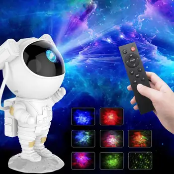 Astronauta Projetor Laser LED Galáxia Espaço Projetor de 360 Graus da Estrela Projector Aurora Nebulosa Noite de Luz Para a Decoração Home