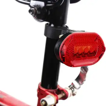 Atacado Baratos Impermeável 5 LED de Bicicleta Bicicleta Bicicleta de Segurança Traseiro, Luz de Aviso de Bicicleta de Cauda Luz de Lanterna