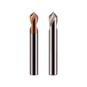 Aço de tungstênio HRC55 de Alumínio de Ponto Fixo de Perfuração de Centralização de Posicionamento da Broca 90° Lugar Broca Chanfro Fresa CNC Miling Ferramenta