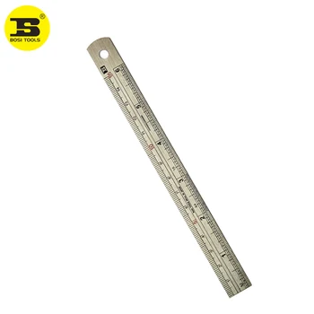 BOSI 15cm/6 polegadas imperial métrica combinados inoxidável escala da régua de aço de ferramenta de medição