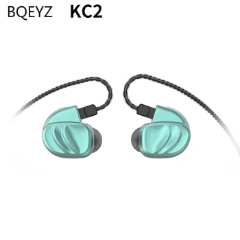 BQEYZ KC2 2BA+2DD Híbrido Em Fones de Ouvido Auricular hi-fi de Baixo DJ Monito Executando o Esporte Tampão de ouvido Fone de ouvido Fone de ouvido Auricular Com Microfone