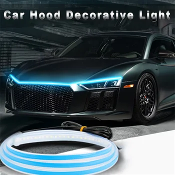 Carro LED Capa Atmosfera Lght Tira Impermeável Auto Decoração Exterior de Iluminação Decorativas, Faróis de Ambiente Lâmpada de 12V Universal