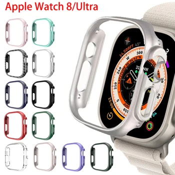 Case para Apple Relógio Ultra 49mm Rígido do PC Protetor de pára-choque de Proteção Oco Quadro Para o iWatch da Apple Assistir 8pro/Ultra 49mm