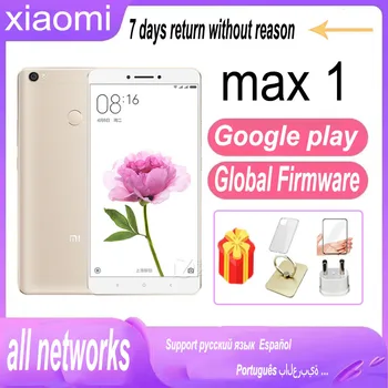 Celular Android Global ROM Smartphone Xiaomi MAX 1 Celular 3G 64G 4850mAh de impressão digital