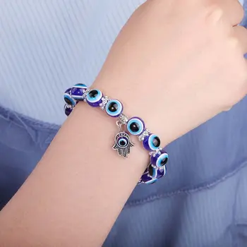 Criativo Turco Azul Demônio Olho Pulseira Senhoras Boho Do Olho Mau, Bracelete Tornozeleira De Moda Popular Casal Bracelete Da Jóia Para A Mulher