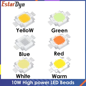 DIODO emissor de luz 10W Integrado de LED de Alta potência Esferas de 10W Branco/Azul/Vermelho/Verde/Amarelo/branco Quente/ 600mA 12.0 V 800-1000LM 24*40mil