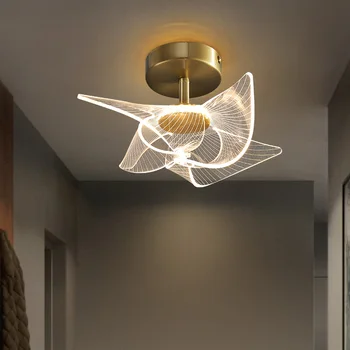 Estilo nórdico Arte Moinho de vento lâmpada LED Lâmpada do Teto do Quarto-de-Cabeceira um Salão de Fundo de parede Decoração Pandent Luz Iluminação interna