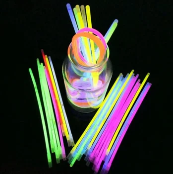 Fluorescência De Luz Varas Do Fulgor Da Luz De Néon Multicolorido Luminosa Colar Braceletes Para O Concerto De Evento Festivo Decoração Para Uma Festa De Suprimentos