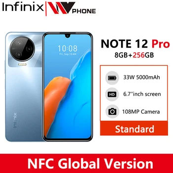 infinix NOTA 12 PRO 4G, NFC Smartphone 8GB 256GB Helio G99 Processador 6.7