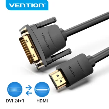 Intervenção de HDMI para DVI Cabo Bi-sentido HDMI Macho 24+1 DVI-D Macho Adaptador Conversor 1080P para Xbox HDTV DVD LCD a Cabo DVI para HDMI