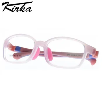 Kirka TR90 Crianças Óculos de Quadros Flexível Praça de Meninos Meninas rapazes raparigas Óptico de Óculos de grau Armação de Miopia Garoto de Óculos Frame9005