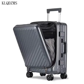 KLQDZMS 20/24inch PC rolando na bagagem saco de laptop homens mulheres de negócios de embarque mala de carrinho com rodas