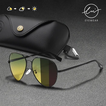 LM 2022 Fotossensíveis Óculos de sol Polarizados Homens Chameleon Óculos Masculino de Óculos de Sol da Noite do Dia a Visão de Condução Óculos Mulheres UV400