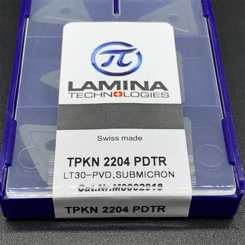 LÂMINA original de 100% TNMG220404/08 NN LT10-PVD cilíndricos de ferramenta para torneamento TPKR220404/8 NN LT10-PVD PVD carboneto de lâmina TNMG TPKR2204