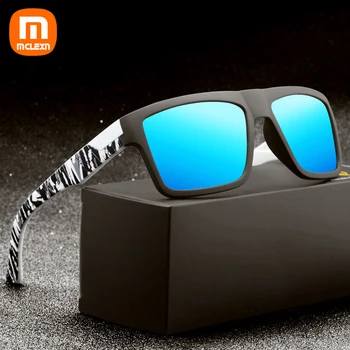 M acrescida de Óculos de sol Polarizados Homens Driver Tons Masculino Vintage, Óculos de Sol Para Homens Spuare Espelho de Verão UV400 Oculos