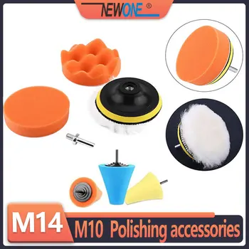 M14/10 carros de polimento, discos de polimento esponja auto-adesivo disco de lã roda rebarbadora máquina de polimento ferramenta de enceramento