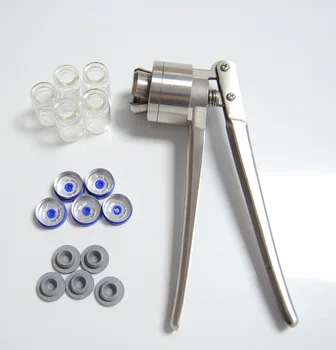 Manual do Frasco Capper de Fixação Alicate de Aço Oral Frasco de Líquido de Selagem, Máquina de 13mm 20mm