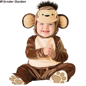 Maravilha Jardim Infantil De Crianças De Bebê Macaco Traje De Halloween, Festa Cosplay Fantasias De Natal Purim Férias Macacão