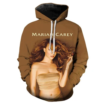 Mariah Carey Impressos em 3D Hoodies Homens/Mulheres Fashion Streewear Adolescentes Muito Presentes Hoodies Tamanho 2XS-5XL