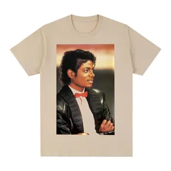 Michael Jackson Vintage T-shirt da moda hip hop Retro Thriller de Algodão Homens T-shirt Nova Tee Tshirt Mulheres Tops