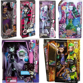 Original Monster High Ghouls Regra Frankie Stein Boneca Scaris City of Frights Abbey Bominable Grande Scarrier Recife Brinquedos Para Meninas