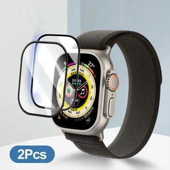 Para Apple Relógio Ultra 8 SE 2022 44 49 mm de Cobertura Total Macio Filme Protetor da Tela Para o Iwatch Série 7 6 5 4 3 2 1 45 40 42 38 mm