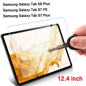 Protetor de tela para Samsung Galaxy Tab S7 Plus /Guia S7 FE 5G/Guia S8 Além de 2022 (De 12,4 Polegadas) 9H Dureza de Vidro Temperado filme