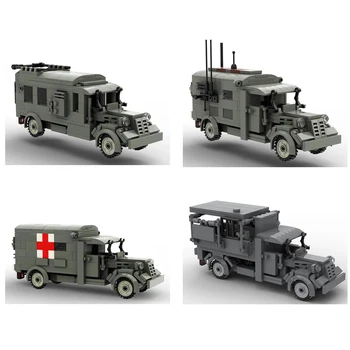 quente militar WW2 técnico Alemanha exército Opels Blitz de suprimentos Médicos Comando veículos de transporte guerra de Construção de Bloco de tijolo brinquedos de presente