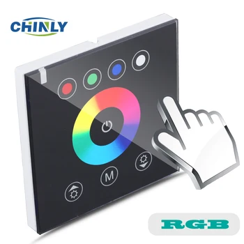 RGB LED Interruptor do Toque do Painel Controlador de DIY em casa iluminação led dimmer para DC12V / 24V LED Strip RGB luzes