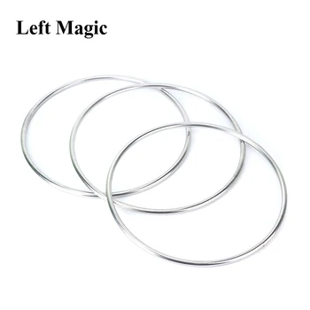 Tamanho grande Magnético Vinculação de Anel 3 Conjunto de Anéis (Dia*31 cm,em Aço Inoxidável), Truques de Magia do Mago Fase Ilusão de Artifício Prop Comédia