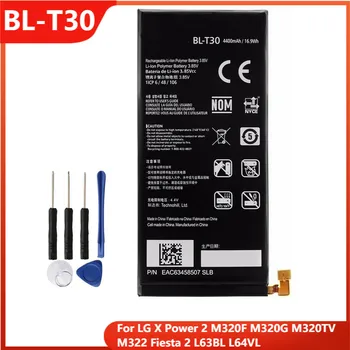 Telefone Original Bateria BL-T30 Para LG Energia X 2 M320F M320G M320TV M322 Fiesta 2 L63BL L64VL Substituição de Pilhas de 4500mAh