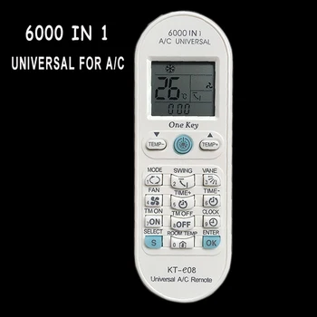 Universal Ar condicionado Ar condicionado 6000 em 1 de Controle Remoto Para TOSHIBA PANASONIC, SANYO FUJITSU DAIKIN KT-E08 Controle