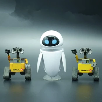 Wall-E Robô Wall E e EVA PVC Figura de Ação de Carro Ornamento Interior do Carro Painel de Decoração, acessórios para carro de Presente de Aniversário
