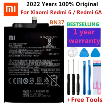 Xiao Mi Original Bateria do Telefone BN37 Para Xiaomi Redmi 6 Hongmi 6A 3000mAh de alta qualidade Substituição da Bateria do pacote de Varejo + Ferramenta